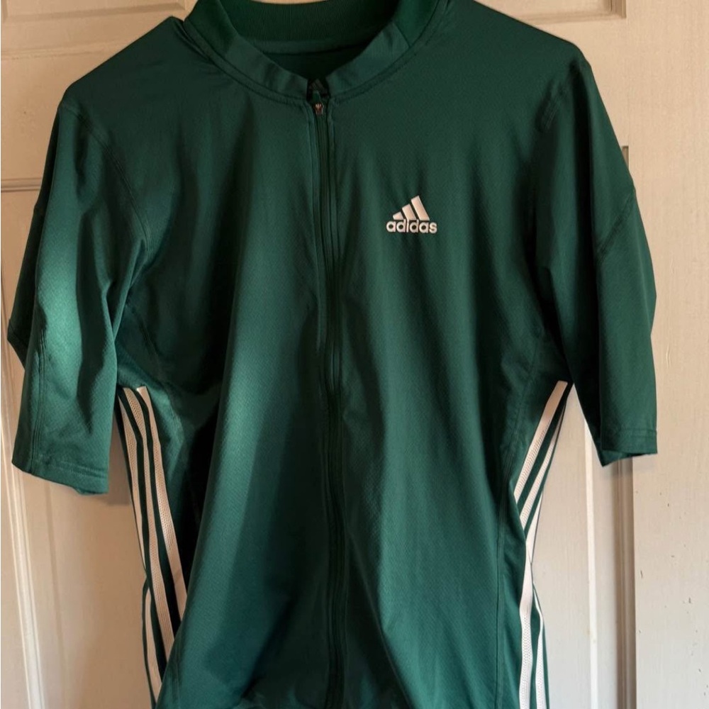 Adidas Cycling Jerseys (Green and White)